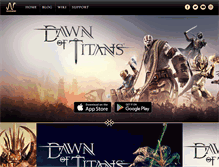 Tablet Screenshot of dawnoftitans.com
